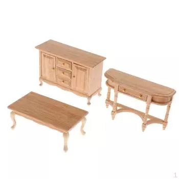 1:12-масштабный кукольный домик, миниатюрный ТВ-шкаф, чайный столик, мебель, игрушка