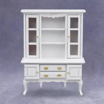1:12 масштабный миниатюрный шкаф для кукольного домика, модель шкафа, аксессуары, реквизит для фотографий белый