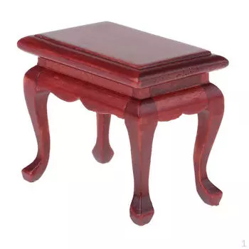 1:12 масштабов кукольный домик мебель деревянный приставной столик, миниатюрный столик для декора гостиной кукольного домика