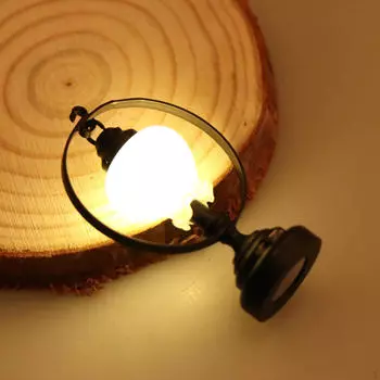 1:12 масштабов настольная лампа для кукольного домика, мебельные украшения, сцена жизни, металлические настольные светильники для кухни, дома