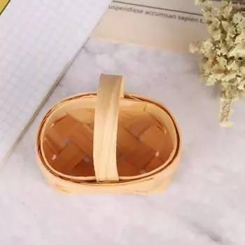 1/12 милый кукольный домик, тканая вручную овощная корзина для еды, куклы, миниатюрное украшение