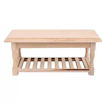 1:12 Мини Деревянный Десертный Столик Модель Столовой Мебели для Кукольного Домика