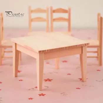 1/12 мини-деревянный кухонный обеденный стол, модель стола, кукольный домик, мебель, декор, игрушка