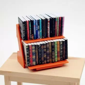 1:12 Мини-книг для моделирования кукольного домика. Модель книжной полки. Украшение кабинета кукольного домика. Аксессуары для кукольного домика.