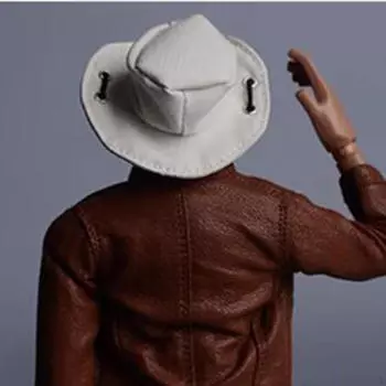 1/12 Мини Ковбойская Шляпа Фигурка Реквизит Модель Кукла Игрушка Вестерн Декоративная