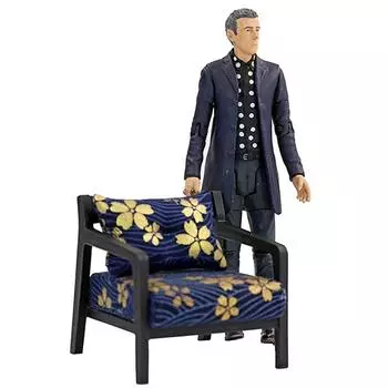 1:12 Мини-кукольная мебель своими руками, диван с подушкой, имитация миниатюрных стульев для гостиной, декор для ролевых игр в кукольный домик чёрный