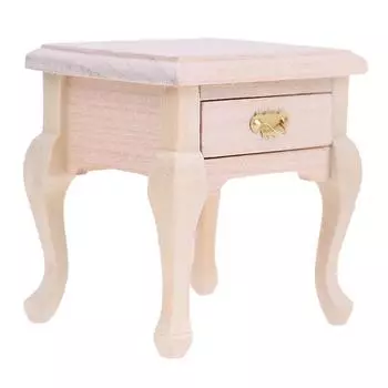 1:12 Мини-мебель для кукольного домика Шкафчик для кровати Шкафчик для кукольного домика Декор