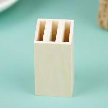 1:12 миниатюр кукольных домиков, деревянная стойка для хранения ножей, модель кухонных принадлежностей one size