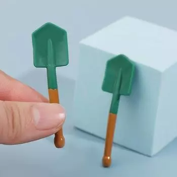 1:12 Миниатюрная лопата для кукольного домика, модель сельскохозяйственного инструмента, игрушка для кукольного домика, садовый декор