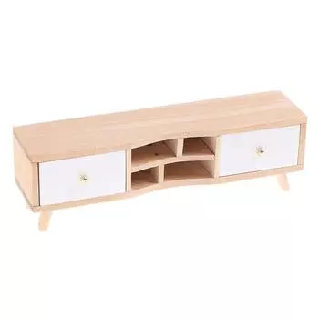 1:12 Миниатюрная мебель для кукольного домика Деревянный шкаф для телевизора Аксессуары для кукольного домика