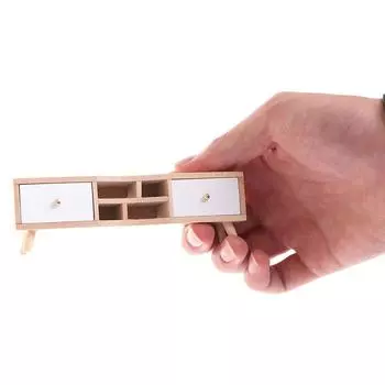 1:12 Миниатюрная мебель для кукольного домика Деревянный шкаф для телевизора Аксессуары для кукольного домика