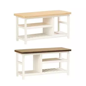 1:12 Миниатюрная мебель для кукольного домика Стол Журнальный столик Компьютерный стол Кукольный домик Гостиная Кухня Стол для отдыха Модель бежевый