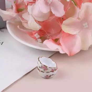 1:12 Миниатюрная Мебель Винтаж Десертная Тарелка DIY Миниатюры Для Кукольных Домиков