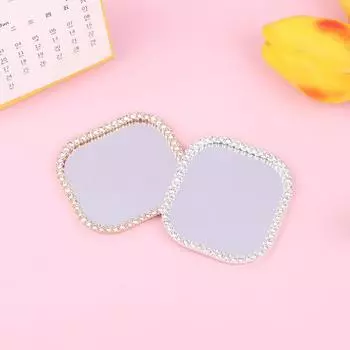 1/12 Миниатюрные аксессуары для кукольного домика Мебель Миниатюрное круглое зеркало для макияжа Зеркало для кукольного домика