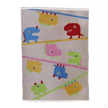 1/12 Миниатюрные напольные покрытия для кукольного домика Мультяшный ковер/Декор ковра #B