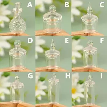 1:12 миниатюрных баночек для кукольного домика, бутылка для хранения конфет с крышкой, кухонный декор