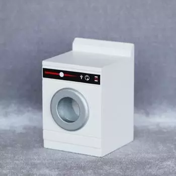1:12 миниатюрных деревянных стиральных машин, мебель для кукольного дома, ролевые игры, мини-барабанная стиральная машина, модель, подарок для детей, любителей кукольных домов белый
