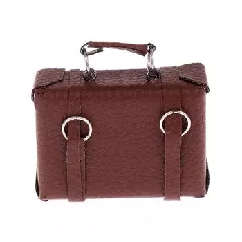 1:12 миниатюрных кожаных чемоданов для кукольного домика, мини-коробка для багажа для кукол, кошельки для кукол