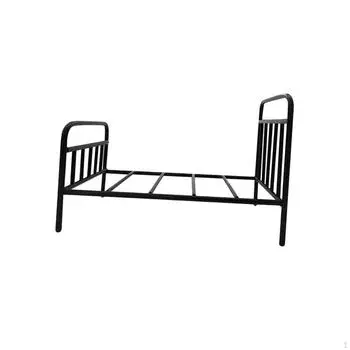 1:12 миниатюрных кроватей, кукольный домик, украшение спальни, мебель, металлический каркас для чёрный