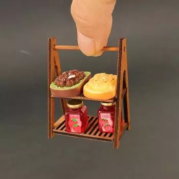 1:12 миниатюрных кукольных домиков, подставка для тостов, хлеба, джема, печенья, сока, набор для украшения магазина кукольных десертов, игрушка, украшение для кукольного домика A1