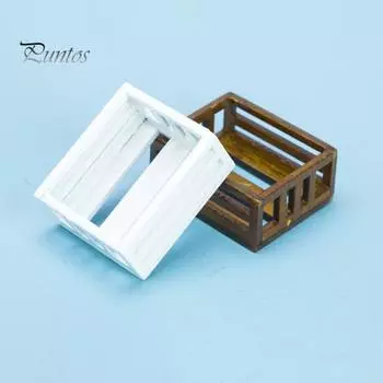 1:12 миниатюрных кукольных домиков с деревянной рамой, изысканные детали, реалистичный внешний вид, корзина для хранения для микропейзажного декора дубильная кора