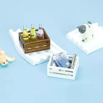 1:12 миниатюрных кукольных домиков с деревянной рамой, изысканные детали, реалистичный внешний вид, корзина для хранения для микропейзажного декора дубильная кора