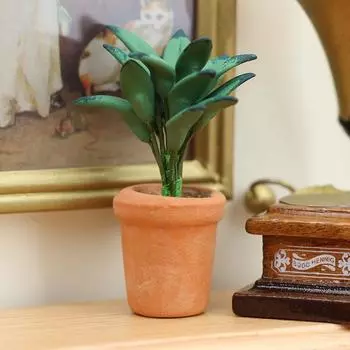 1:12 миниатюрных кукольных домиков, зеленые растения в горшках, лилии, кукольный домик, домашний декор, игрушечная кукла, садовый декор, аксессуары