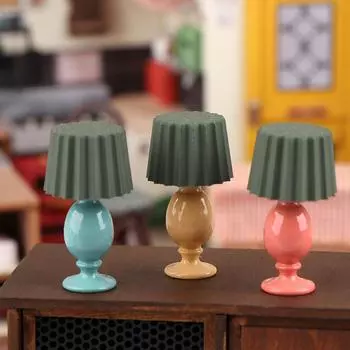 1:12 миниатюрных настольных ламп для кукольного домика, модель для изучения, мебель для кукольного домика, украшение для микросцены, световое украшение, игрушки для ролевых игр A2
