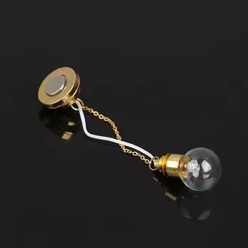 1:12 миниатюрных светодиодных стеклянных потолочных светильников для кукольного домика, люстр, мебельных аксессуаров one size