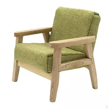 1:12 Миниатюрный диван для кукольного домика, аксессуар для гостиной серый