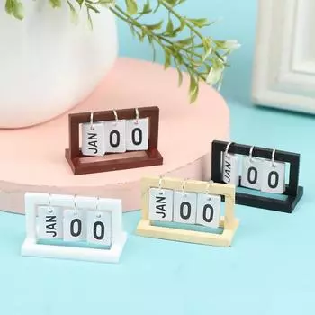 1:12 Миниатюрный календарь для кукольного домика Настольный календарь Модель для дома Декор Игрушка Кукольный дом Аксессуары