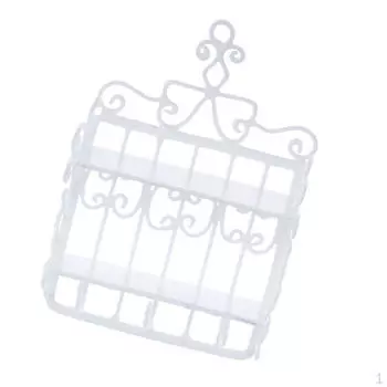 1:12 Миниатюрный кукольный домик 2-уровневый Европейский настенный дисплей Полка Кухонная мебель