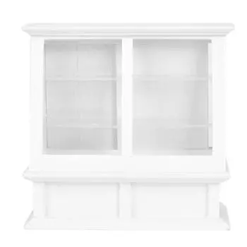 1:12 Миниатюрный кукольный домик, имитация деревянного шкафа для торта, мини-модель мебели с раздвижной дверью, белый белый