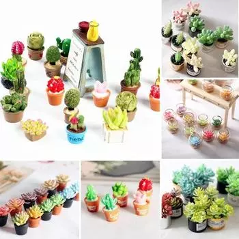 1:12 Миниатюрный кукольный домик Миниатюрное горшечное растение Кукольный домик Сказочный сад Миниатюрное цветочное растение Аксессуары для кукольного домика своими руками