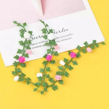 1:12 Миниатюрный кукольный домик, модель цветка из ротанга, садовые украшения, аксессуары