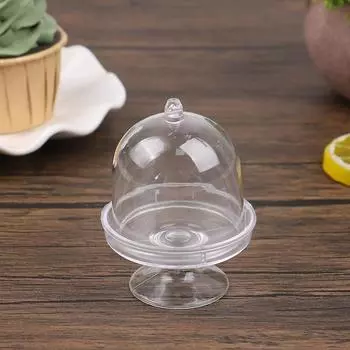 1/12 Миниатюрный кукольный домик Подставка для торта Поднос для фруктов и закусок с крышкой