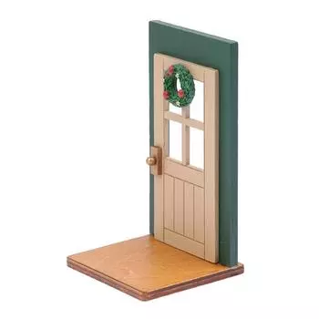 1:12 Миниатюрный кукольный домик Рождественская дверь Мебель Модель Diy Аксессуары Украшения