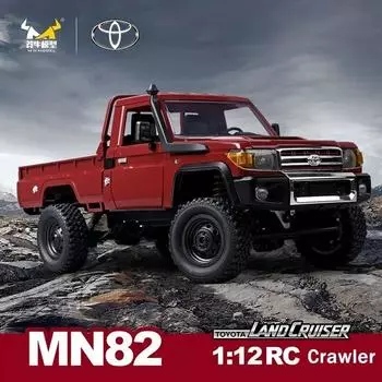 1:12 MN82 RC Гусеничный полномасштабный пикап 2,4G 4WD Внедорожник Управляемые фары Автомобиль с дистанционным управлением Игрушки для детей