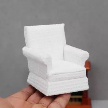 1:12 модель дивана, изысканный миниатюрный диван, орнамент, современный стиль, мебель для кукольного домика, аксессуары для кукольного дома белый