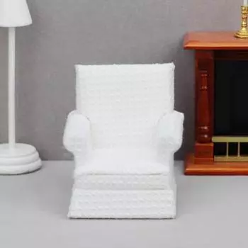 1:12 модель дивана, изысканный миниатюрный диван, орнамент, современный стиль, мебель для кукольного домика, аксессуары для кукольного дома белый