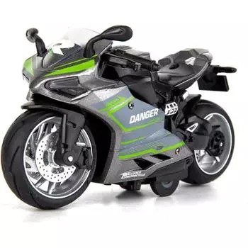 1/12 модель игрушки для мотоцикла, Ducati Danger, мини-игрушечная машина для мотоцикла с откатным механизмом со звуком и светом, подарок для мальчиков в возрасте от 3 до 12 лет 1/12-Size:15*7.5*8cm сапфир синий