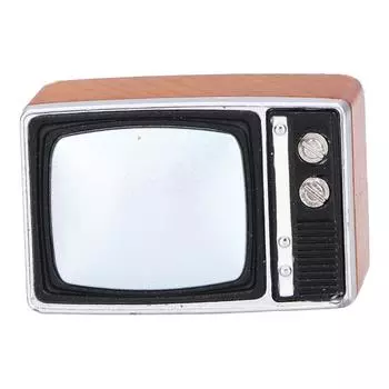 1:12 Модель телевизора для кукольного домика в стиле ретро, миниатюрный кукольный домик, гостиная, телевизор, украшение