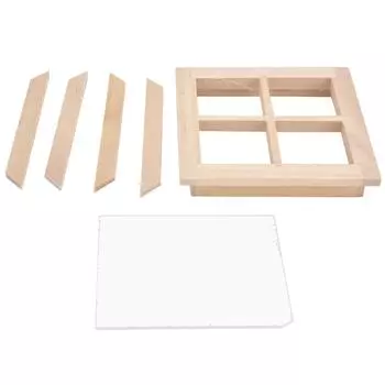 1:12 окон для кукольного домика миниатюрные деревянные неокрашенные имитация заводной машины украшения аксессуары