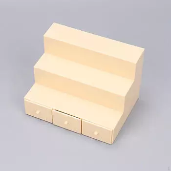 1/12 Полка для кукольного домика, Мини-полка, Модель супермаркета, Украшение для стеллажей, Игрушка Apricot color