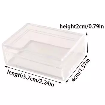 1/12 Прозрачный ящик для хранения кукольного домика Мини-кейс для хранения Украшения для кукольного домика