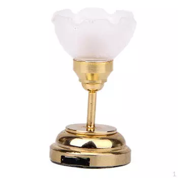 1/12 Рабочий светодиодный светильник / Миниатюрная часть кукольного домика