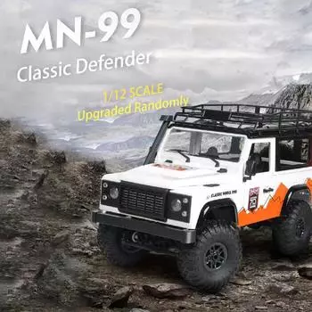 1/12 радиоуправляемая машина 2,4G 4WD RTR MN99 Big Foot внедорожный гусеничный военный грузовик с дистанционным управлением модель автомобиля RTR игрушки для детей белый