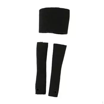 1/12 Scale Girl Tube Top Action Figure Clothing Female Doll Chest Wrap for 6 black