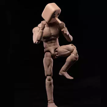1:12 Scale Muscle Мужская Фигурка Легкая Коллекция Миниатюрная Подвижная Суставная