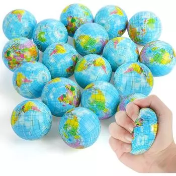 1/12 шт. Шарики-глобусы для снятия стресса, шарики-пенопластовые для снятия стресса, обучающие шарики для снятия стресса с пальцев, подарок на вечеринку